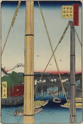 Inari-broen og Minato-helligdommen, Teppo_zu, mars 1857