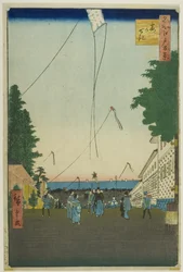 Kasumigaseki, fra serien quot;One Hundred Famous Views of Edo (Meisho Edo hyakkei)quot;