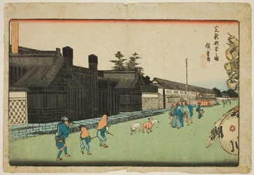 tene w people t member shiba (bilde av Shiba Shinsenza), fra seriens ``bilde x du utsikt over edo (utførelse)