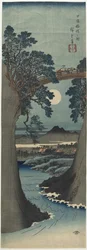 Utsikt over Apebroen i Koshu-provinsen, 1841-1842