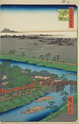 Yanagishima, nr. 32 fra serien quot;One Hundred Famous Views of Edo (Meisho Edo hyakkei)quot;