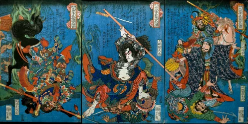 Hakukaja Yōshun og Shinki Gunshi Shubu (til høyre)