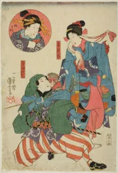 Tea C and rs Band Sake Doctor As Tea Tea Houser (Tea Picker) Uzaemon Ichimura Monkey T Liner (Monkey Tour) Idé Onoe Kikukoro I As Umegae t)