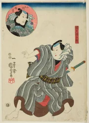 The actors Ichimura Uzaemon XII as Goshaku Somegoro and Onoe Kikugoro III as Denkichi Tsuchizaemon (inset)   1298664   no       norwegian Successfully Translated  Original: Leonora Christina in Blåtårn Translat: Leonora Christina in Blåtårn 1267419 no norw