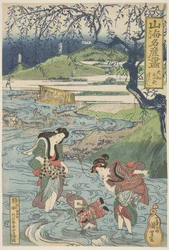 Yamato, Nara: Sarasu, ca. 1833 (tresnitt, blekk og farge på papir)