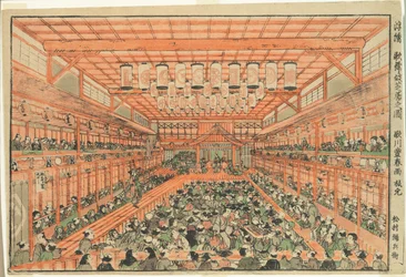(Uki-e-bilde av Kabuki-spillet)