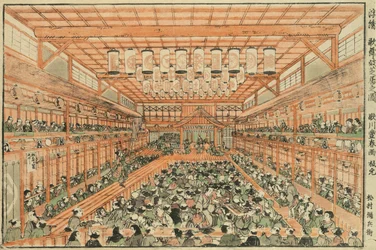 Perspektivbilde av et Kabuki-teater