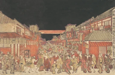 Skrevet av Sakai Skrevet av Fukiya Kaomise Yoshibas tegning, ka. 1780.