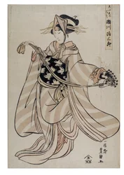 Skuespilleren Segawa Michisaburo, ca. 1804–1806 (tresnitt på papir)