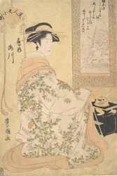 Takigawa fra Ogiya Pleasure House, tidlig på 1800-tallet.