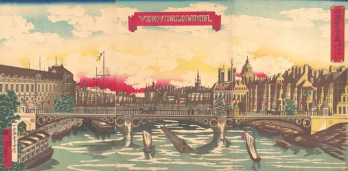 Utsikt i London, landenes velstand: London, England, september 1872..