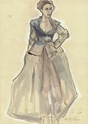 Elegant moteskisse
