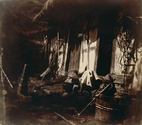 [Gårdsscene], 1850-54.