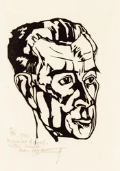 Portrett av komponisten Maurice Ravel 1875-1937, 1923.