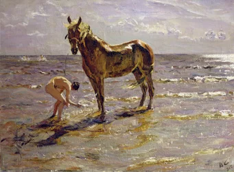 Bading av en hest, 1905