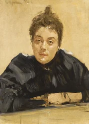 Portrett av kunstneren Maria Yakunchikova-Weber 1870-1902