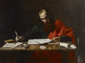 Saint Paul skriver sine brev