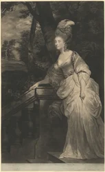 Georgiana Spencer, hertuginne av Devonshire, 1780.