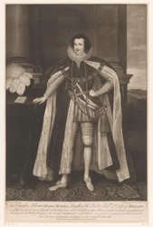 Portrett av Charles Blount Sir Charles Blount Baron Mountjoy, Knight of the Parter, Lord Deputy of Ireland (tittel på objekt)