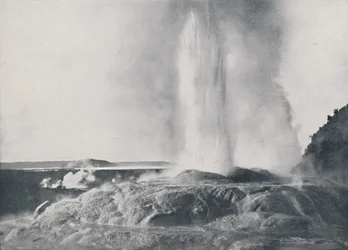 Geyser, New Zealand, 1924