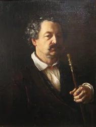 Portrett av komponisten Alexander Aleksandrovich Alyabyev 1787-1851, 1840-1850