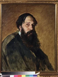 Portrett av kunstneren Alexei Savrasov (Savrasov) (1830-1897). Maleri av Vasili (Vasili) Grigoryevich Perov (1834-1882), olje på lerret. Russisk kunst fra 1800-tallet. Statens Tretyakov-galleri, Moskva.
