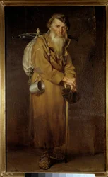 Vagabonden. Maleri av Vasily (Vasily) Perov (1833-1882)