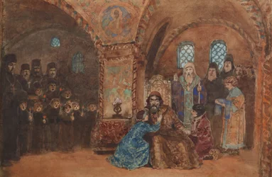 Scenografi for operaen Boris Godunov av M. Musorgsky