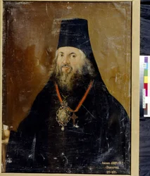 Portrett av Ambrosius, erkebiskop av Vyatka Slobodskoy (1752-1809). Maleri av Vasily Kornilovich Lytkin (aktiv mellom 1793 og 1802), olje på lerret