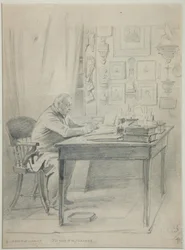 Portrett av forfatteren Faddei Bulgarin 1789-1859, 1840-tallet