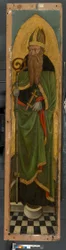 Biskop Saint fra et augustinsk altertavle