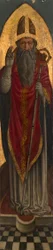 Biskop Saint fra et augustinsk altertavle