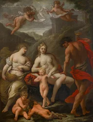 Ceres, Bacchus og Venus, ca. 1550-1610 (olje på lerret)