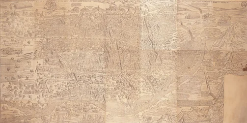 Kart over Kairo, et fugleperspektiv, 1549