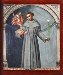 St Antonius av Padua og Jesus (maleri
