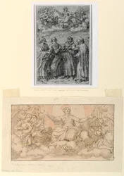 Tegning, Jomfru Marias himmelfart, tidlig på 1600-tallet