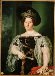 Maria Christina de Bourbon, fjerde kone til Fernando VII (maleri på lerret)
