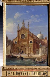 Utsikt over Venezia. Santi Giovanni e Paolo (San Zanipolo) kirke