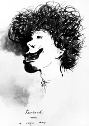 Gavroche på 11, fra "Les miserables", tegning av Victor Hugo