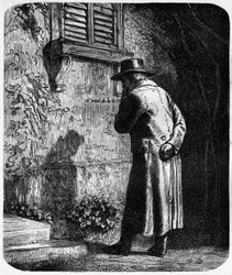 Jean Valjean, illustrasjon av romanen «Les Misérables» av Victor Hugo (4. del: Idyllen i Rue Plumet og Eposet i Rue St Denis)