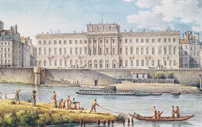 Utsikt over Hotel des Monnaies ved sammenløpet av de to grenene av Seinen