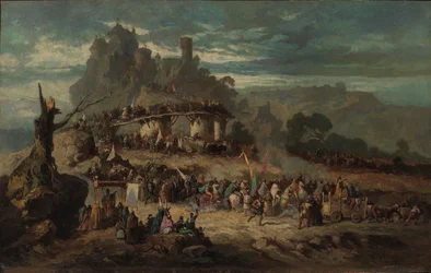Korsfarernes avgang, 1863.
