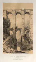 Pittoresk arkitektur eller monumenter fra det 15. århundre. Og XVI. Centuries: Slott i Frankrike fra det XV og XVI århundre: Pl. 50, Pont De Civita-Castellana (romerske stater)