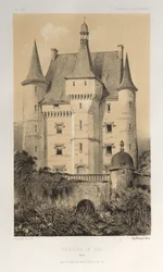 Pittoresk arkitektur eller monumenter fra det 15. århundre. Og XVI. Centuries: Slott i Frankrike fra det XV og XVI århundre: Pl. 52, Château De Fay (Maine)