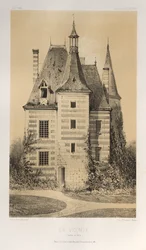 Pittoresk arkitektur eller monumenter fra det 15. århundre. Og XVI. Centuries: Slott i Frankrike fra det XV og XVI århundre: Pl. 75, La Vicomté (Saône et Loire)