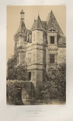 Pittoresk arkitektur eller monumenter fra det 15. århundre. Og XVI. Centuries: Chateaux of France of the XV and XVI Centuries: Pl. 78, Manoir de Belvau (Corrèze)