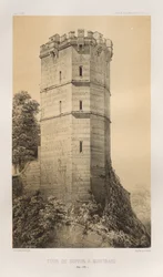 Pittoresk arkitektur eller monumenter fra det 15. århundre. Og XVI. Centuries: Slott i Frankrike fra det XV og XVI århundre: Pl. 90, Tour de Buffon i Montbard (Côte d
