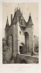 Pittoresk arkitektur eller monumenter fra det 15. århundre. Og XVI. Centuries: Slott i Frankrike fra det XV og XVI århundre: Pl. 95, Porte de Villeneuve-Le-Roi (Yonne)