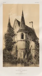 Pittoresk arkitektur eller monumenter fra det 15. århundre. Og XVI. Centuries: Chateaux of France of the XV and XVI Centuries: Pl. 98, Manoir d