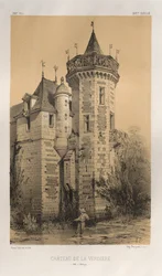 Pittoresk arkitektur eller monumenter fra det 15. århundre. Og XVI. Centuries: Chateaux De France av XV og XVI Centuries: Pl. 28, Chateau De La Verdiere (Ille en Vilaine)